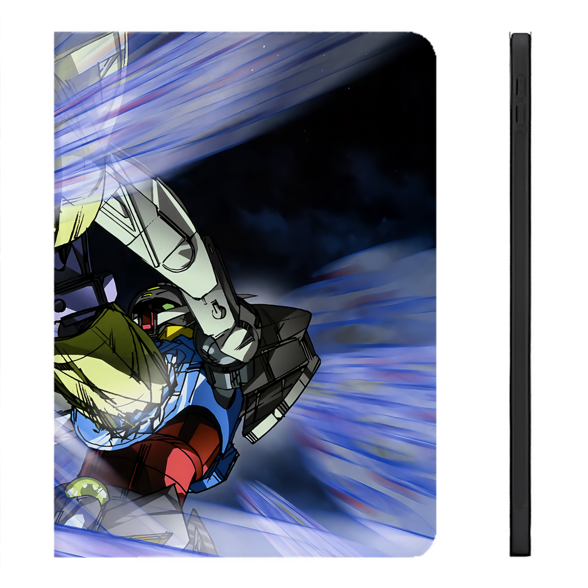 （画像用） 機動戦士ガンダム Mobile Suit Gundam IPadケース ペンホルダー付き ブックスタイルデザイン